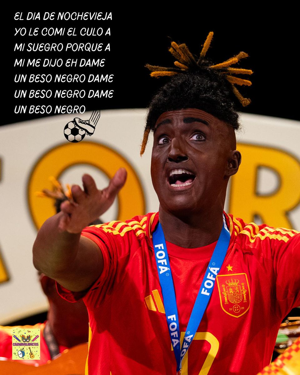 Chirigota Los legales, nosotros si ¿no? 
<a href="/chirigotapkl/">La Chirigota Del Pakoli 🎭</a>
#COAC2026P13

El dia de nochevieja
Yo le comi el culo a mi suegro
Porque a mi me dijo eh
Dame un beso negro
Dame un beso negro
Dame un beso negro