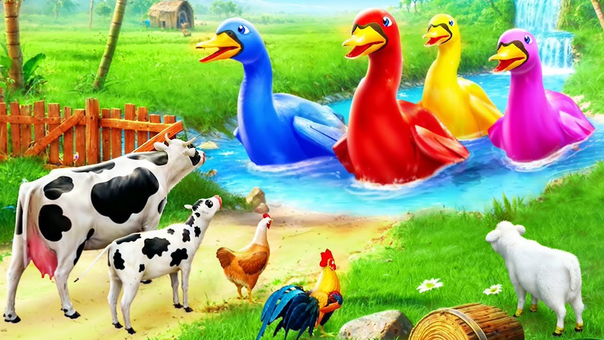 FunnyAnimalsof's tweet image. Cow, Sheep &amp;amp; Rooster Saves Ducks from Fox Trap - Epic Farm Animals Adven... youtu.be/owzhfBoWwcU?si… via @YouTube 
#farmanimaladventure #duckrescue #foxtrap #cowandsheep #roosterhero #farmfriends #animalrescue #farmstory #wildvsfarm #animalteamwork #farmdrama #animalaction