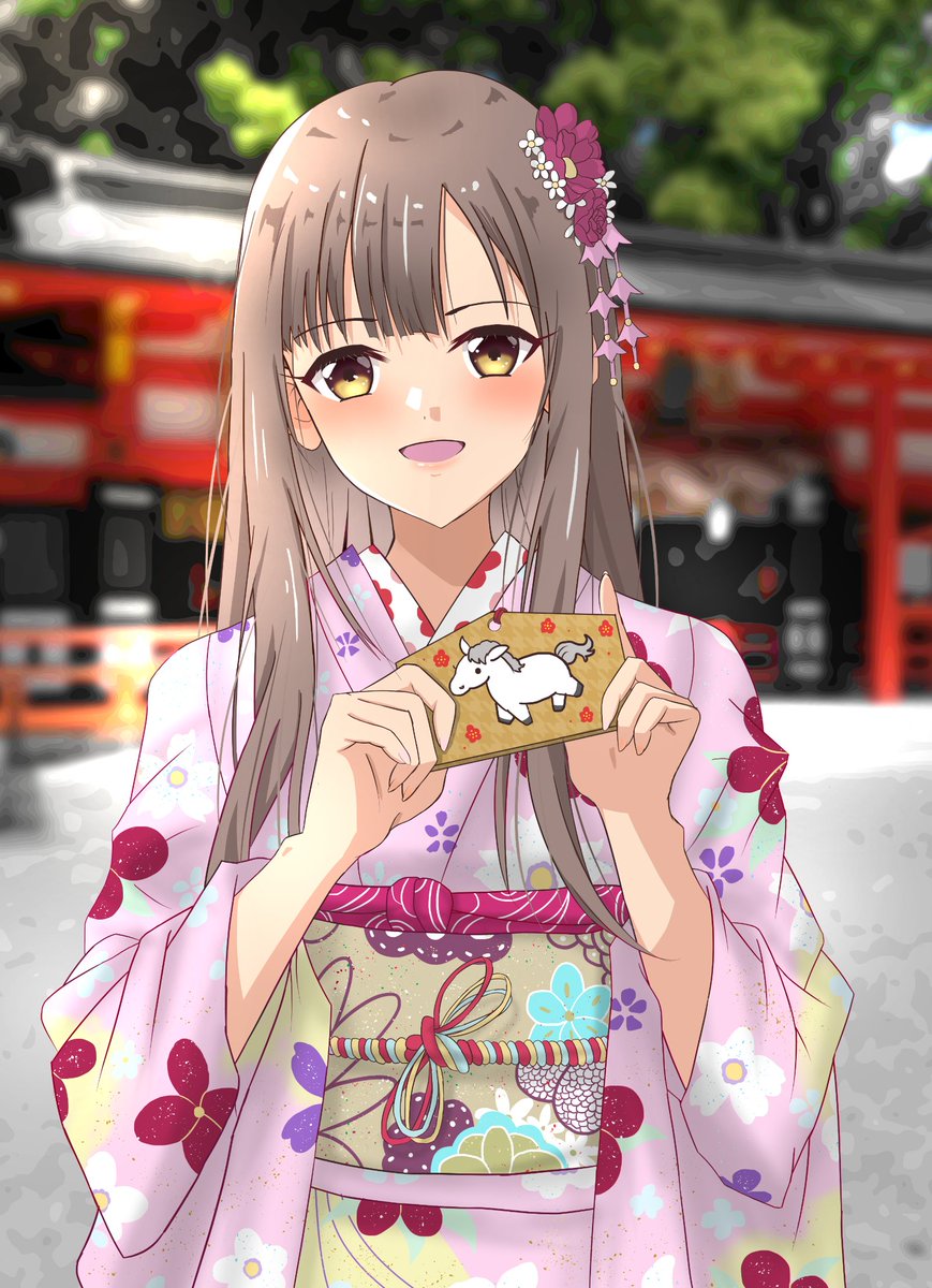 「遅くなりました。 今年もよろしくお願いします。 #水本ゆかり」|東風のイラスト