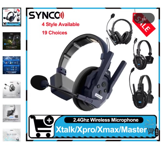 shopping_soma's tweet photo. "Clear Teamwork! 
🎧 Synco Xtalk/Xpro: 2.4GHz full-duplex wireless communication with Noise Cancellation.

 Perfect for film crews, events, and sports! 🚀✨"
Get it here- https://t.co/UA30Yja34B

#SyncoXtalk #WirelessIntercom 
#TeamCommunication #FilmmakingGear
 #USTech https://t.co/8ROCyagYNd