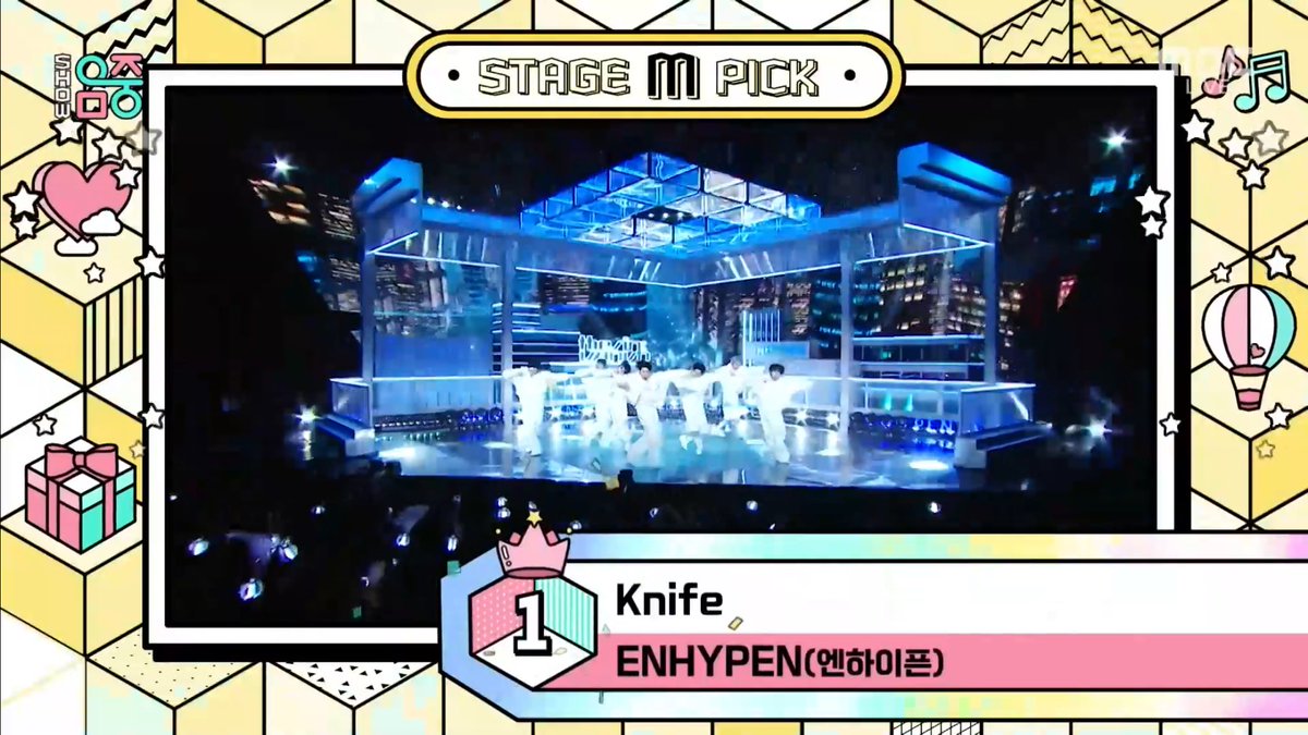 enhypenupdates's tweet image. ENHYPEN wins Music Core's ‘Stage M Pick’ with #EN_Knife! 🏆

ENHYPEN MAKES BIG GIRLS SMILE
#ENHYPENonMusicCore #THE_SIN_VANISH #EN_Knife #BigGirlsDontCry @ENHYPEN_members @ENHYPEN