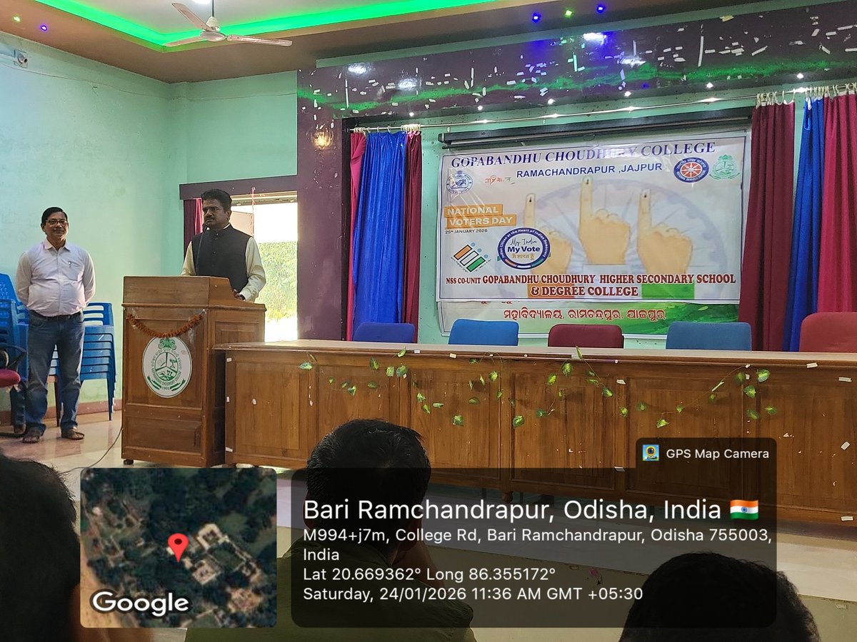 Principal_GCC's tweet photo. On the occasion of National Voters’ Day, G.C. College organised an awareness programme highlighting the importance of voting in a strong democracy. 🗳️
Be informed. Be responsible. Be a proud voter.
#NationalVotersDay #EveryVoteCounts #GCCollege https://t.co/q1BGqa3Uhm