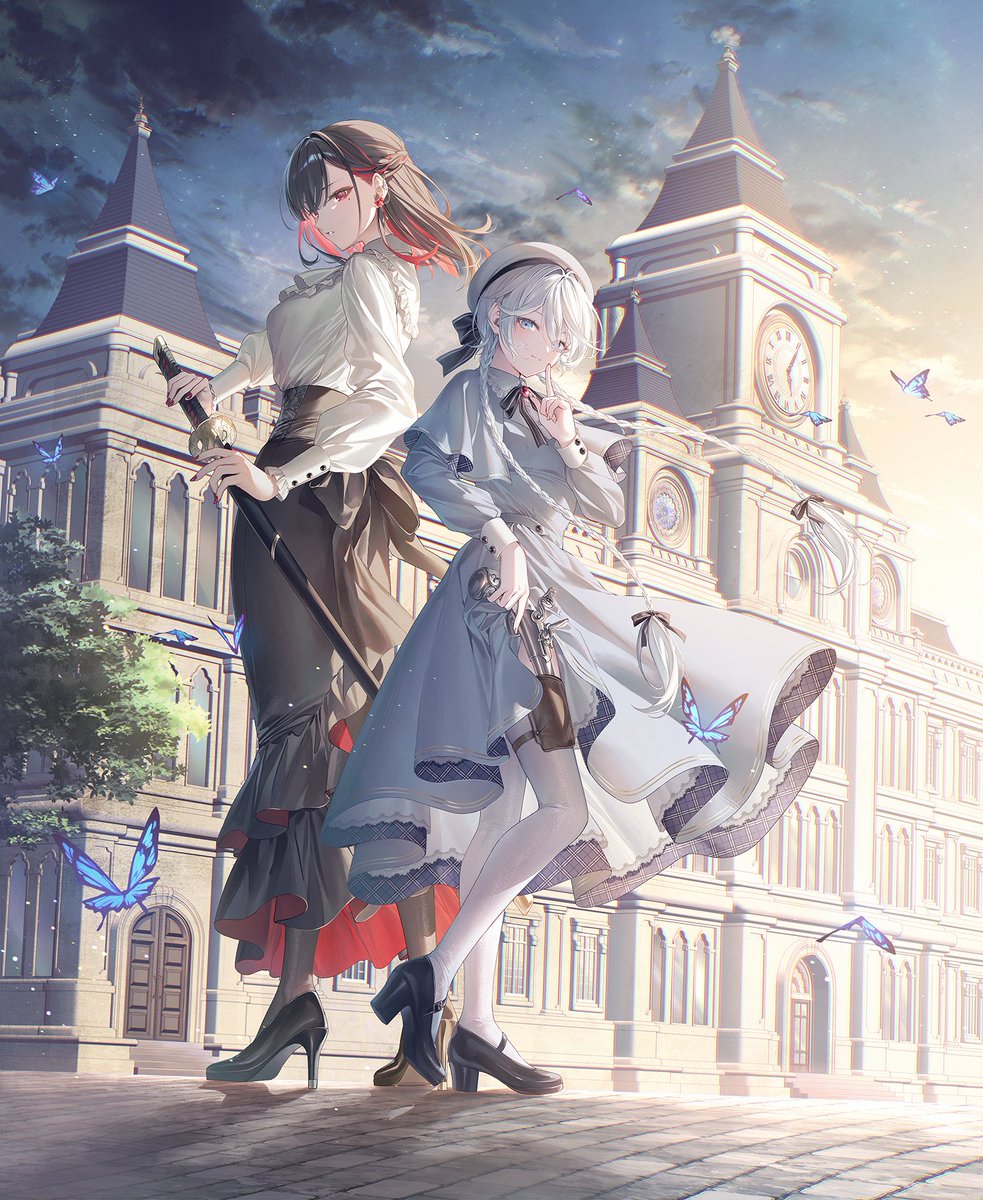 SEIKEN_MAKEN's tweet photo. 〈魔女狩り〉と〈不死の魔女〉が
女学院に潜入――！！

『ハウリング・ブレイズ』第２巻
カバーイラスト公開！！！

#ハウブレ https://t.co/ShVSs3WHgI