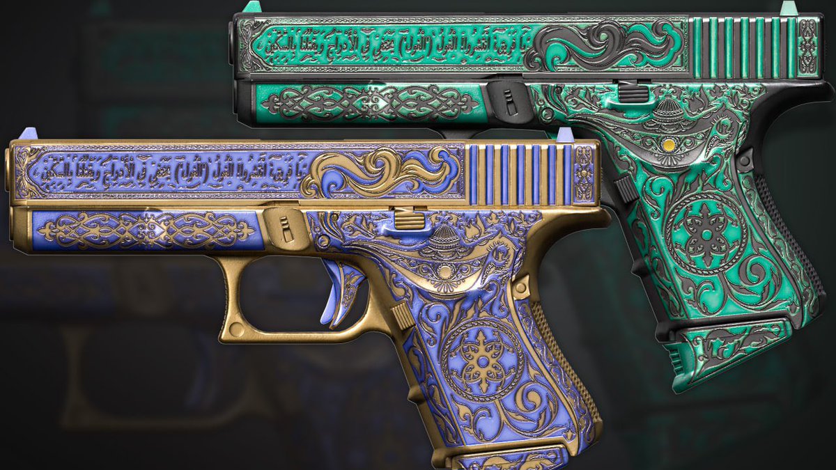 G18 | Arabesque

Hello friends, I would like to present to your attention the glock-18 at the Arabesque competition for <a href="/CounterStrike/">CS2</a> 
Ancient magic lurks in the interweaving of Arabesque

link: 
v1
steamcommunity.com/sharedfiles/fi…
v2
steamcommunity.com/sharedfiles/fi…