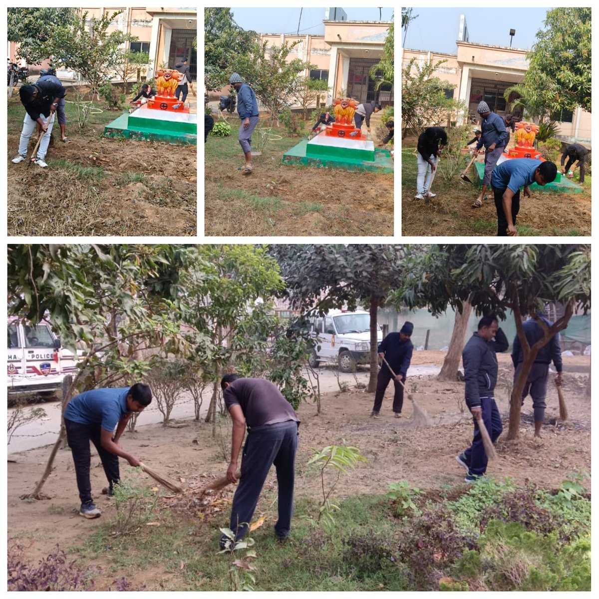 spnayagarh's tweet photo. To maintain a healthy and hygienic environment, Sadar PS staff conducted Shramdaan exercise by doing a cleaning drive.
#cleanenvironment
#safeenvironment
@DGPOdisha
@odisha_police
@igcrcuttack https://t.co/sI5fQ1Dvhr