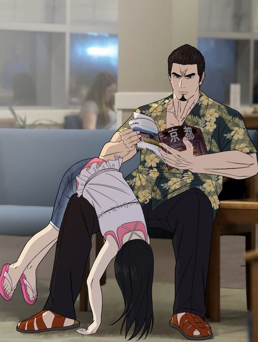 joongihanalive's tweet image. Being a dad isn't easy #龍が如く #Yakuza