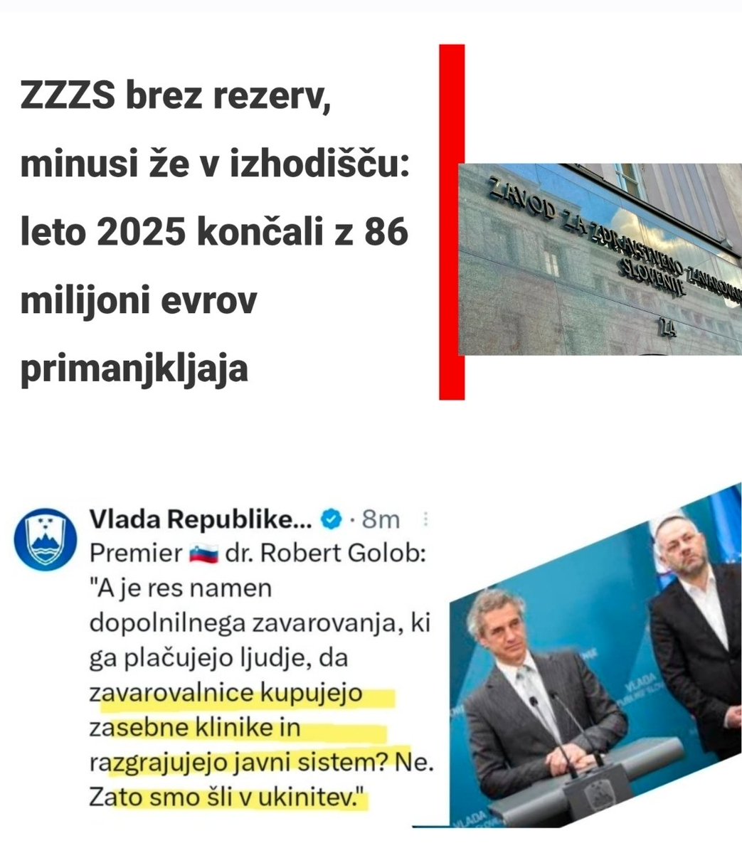 brutus91101394's tweet image. Tega pa res ne razumem.🙄 Nagravžne kapitalistične bogatunske zavarovalnice so iz prispevka za dodatno zdravstveno zavarovanje kovale masten dobiček in kupovale zasebne klinike in jahte. Iz iste vsote pa ZZZS naredi 86 milijonov minusa? 
KAKO JE TO MOGOČE???? 😱