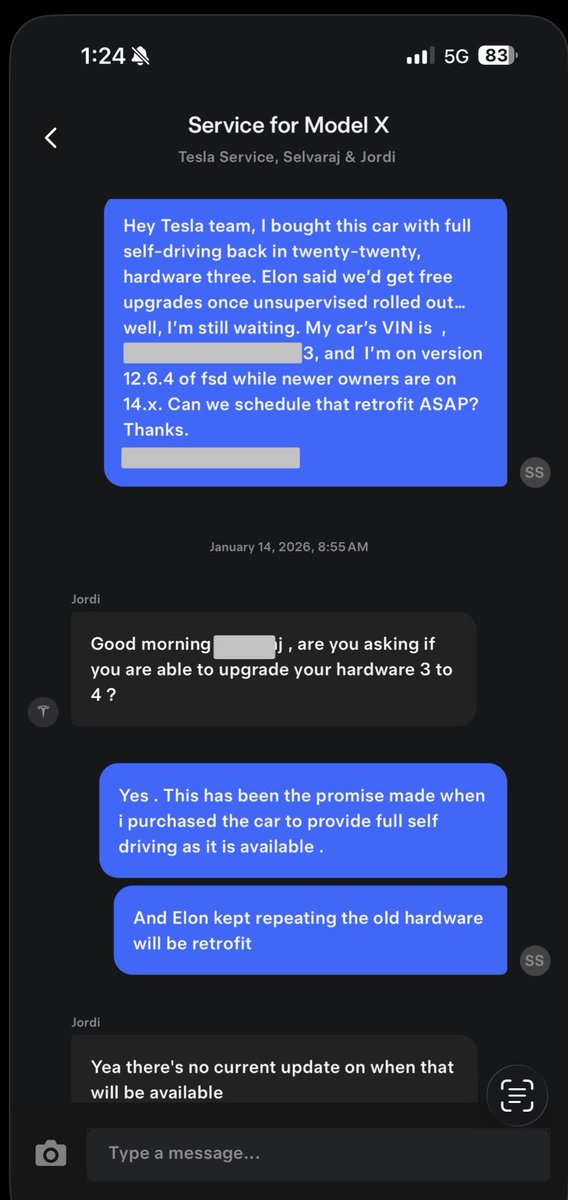 spwhoelse's tweet photo. @elonmusk How about the promise made to buyers 5 years back who prepaid for fsd ? Your team evaded a response https://t.co/4aELMBRctM