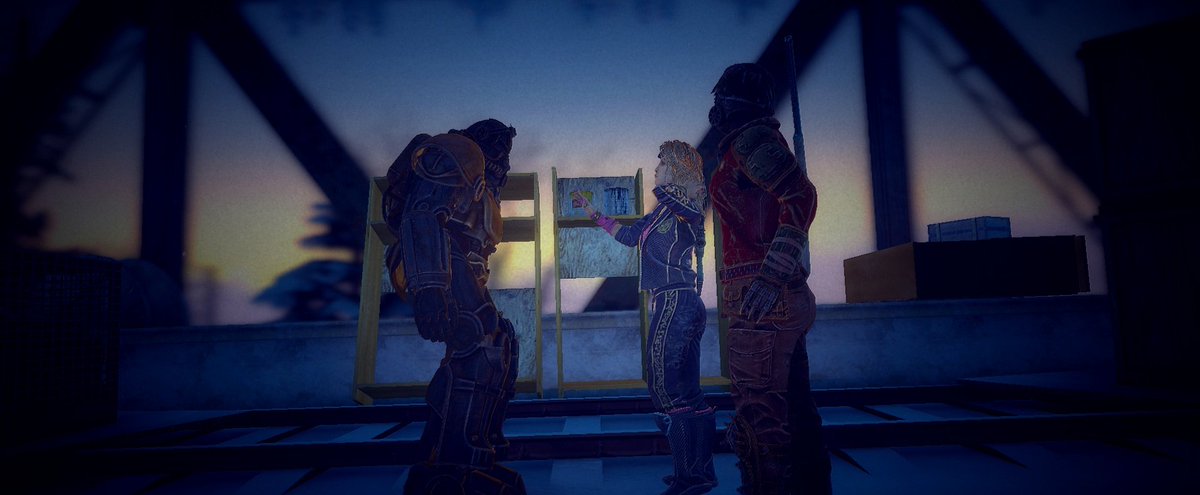 Eve_Zest's tweet photo. "A peice of ancient Armor of forgotten pasts that seems to have been abandoned in the realms now seems to have now found a new home." #yuidbd #dbdfanart #fallout #dbd https://t.co/5ZyKQcD5IT
