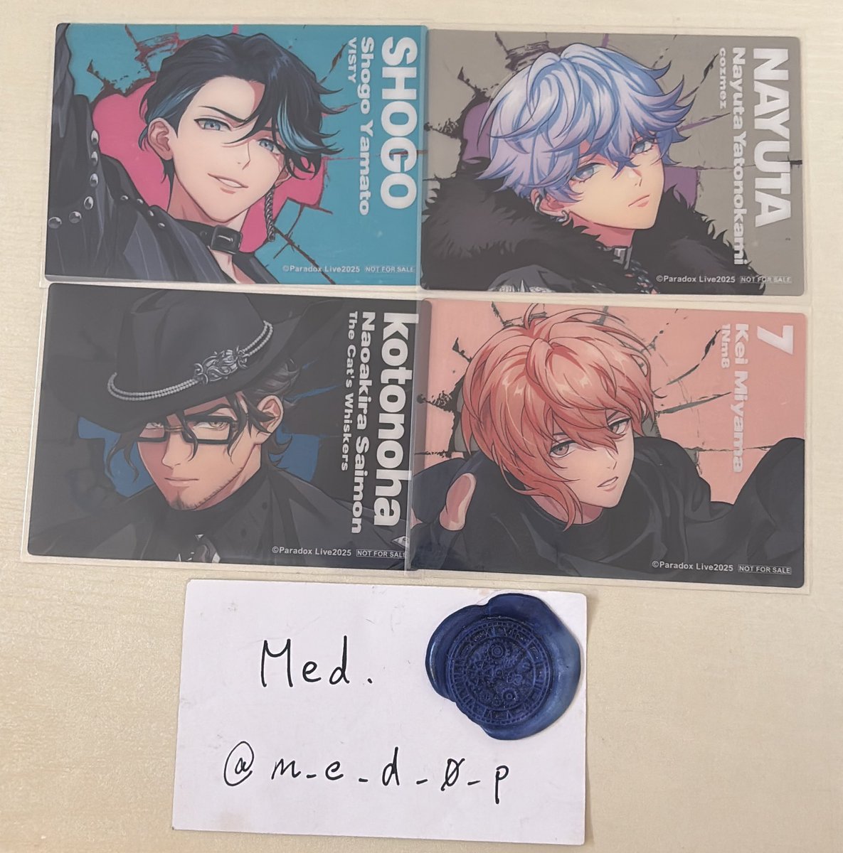 交換】paradox live パラライ 6周年 ポップアップ クリアカード クリカ