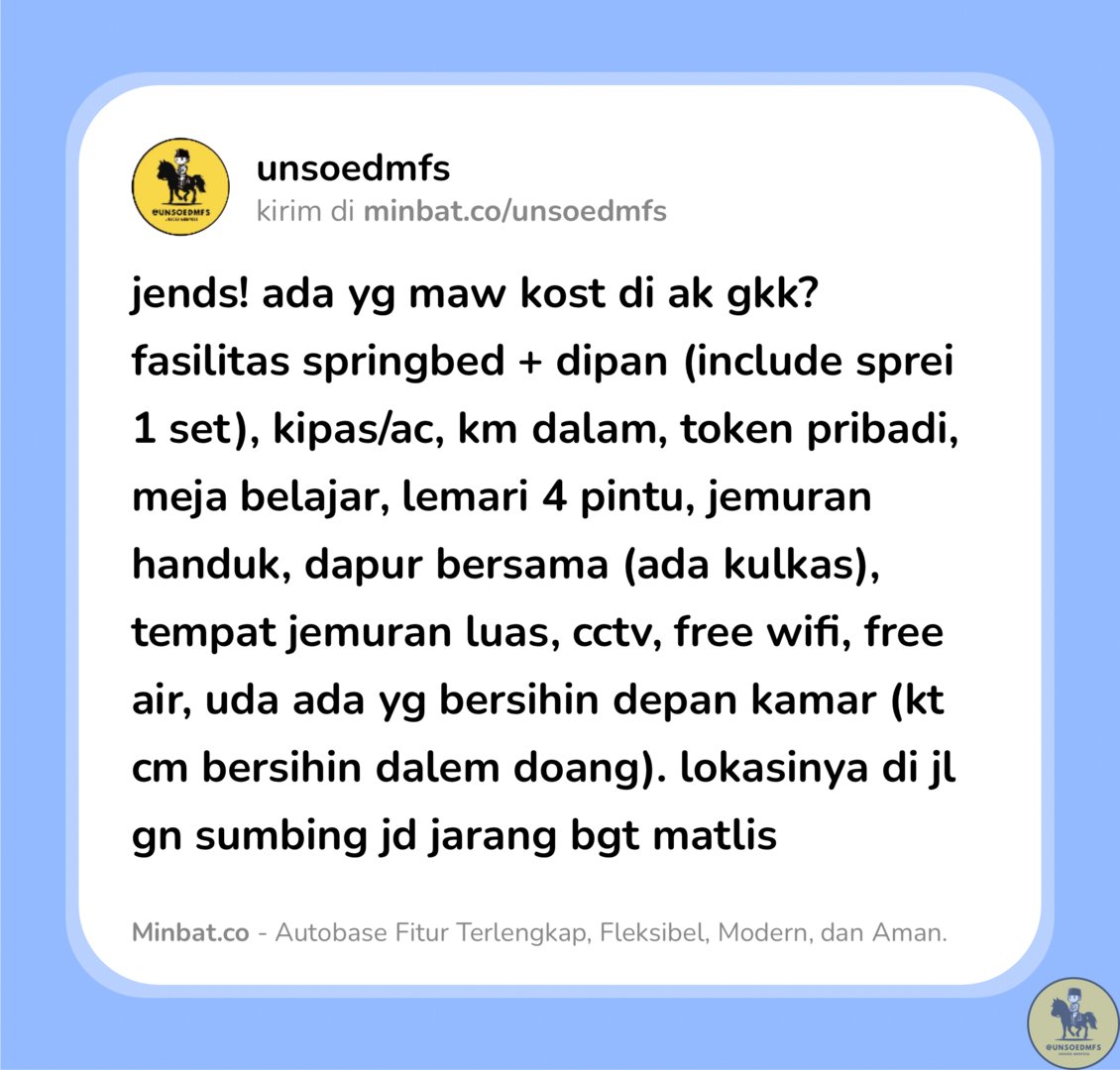 UNSOEDFESS | BASE UNSOED tweet media