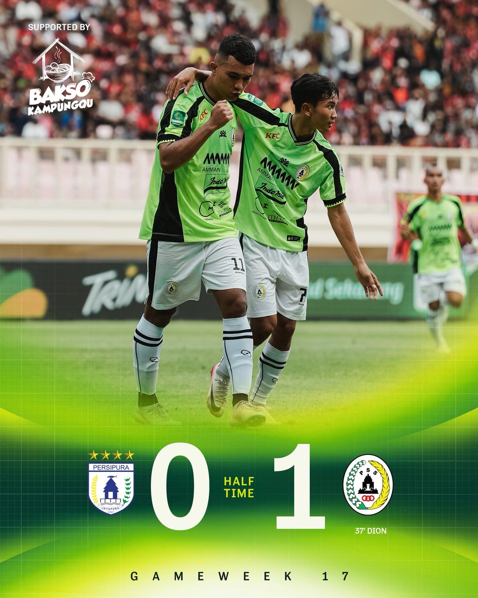 HT: Persipura Jayapura 0-1 PSS Sleman

#PSS #COSE #PersipuraVsPSS #PSSday