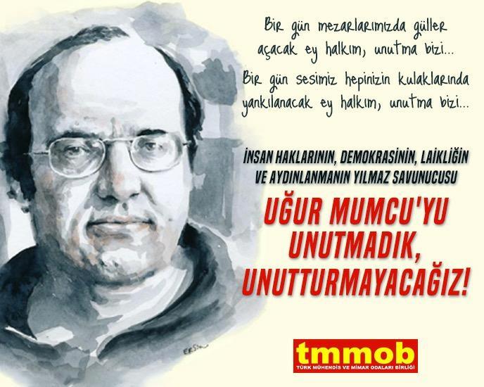 İnsan haklarının, demokrasinin, laikliğin ve aydınlanmanın yılmaz savunucusu Uğur Mumcu'yu katledilişinin 33. yılında sevgi, saygı ve özlemle anıyoruz.