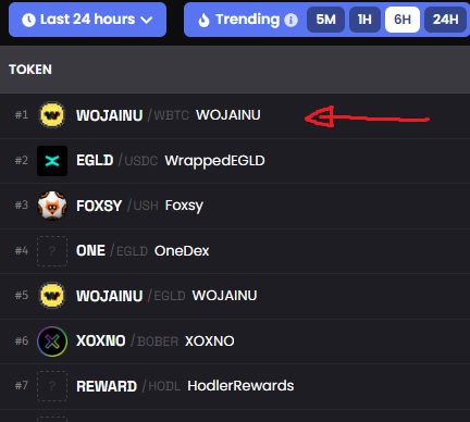 🔥WOJAINU #TOP 😎No1 LP <a href="/OneDex_X/">OneDex</a> 
<a href="/PulsarMvX/">ᕈulsar on MultiversX</a> send 9999999 WOJAINU to 50 reactions 

#MultiversX #TOP #token #meme #WIN #EGLD