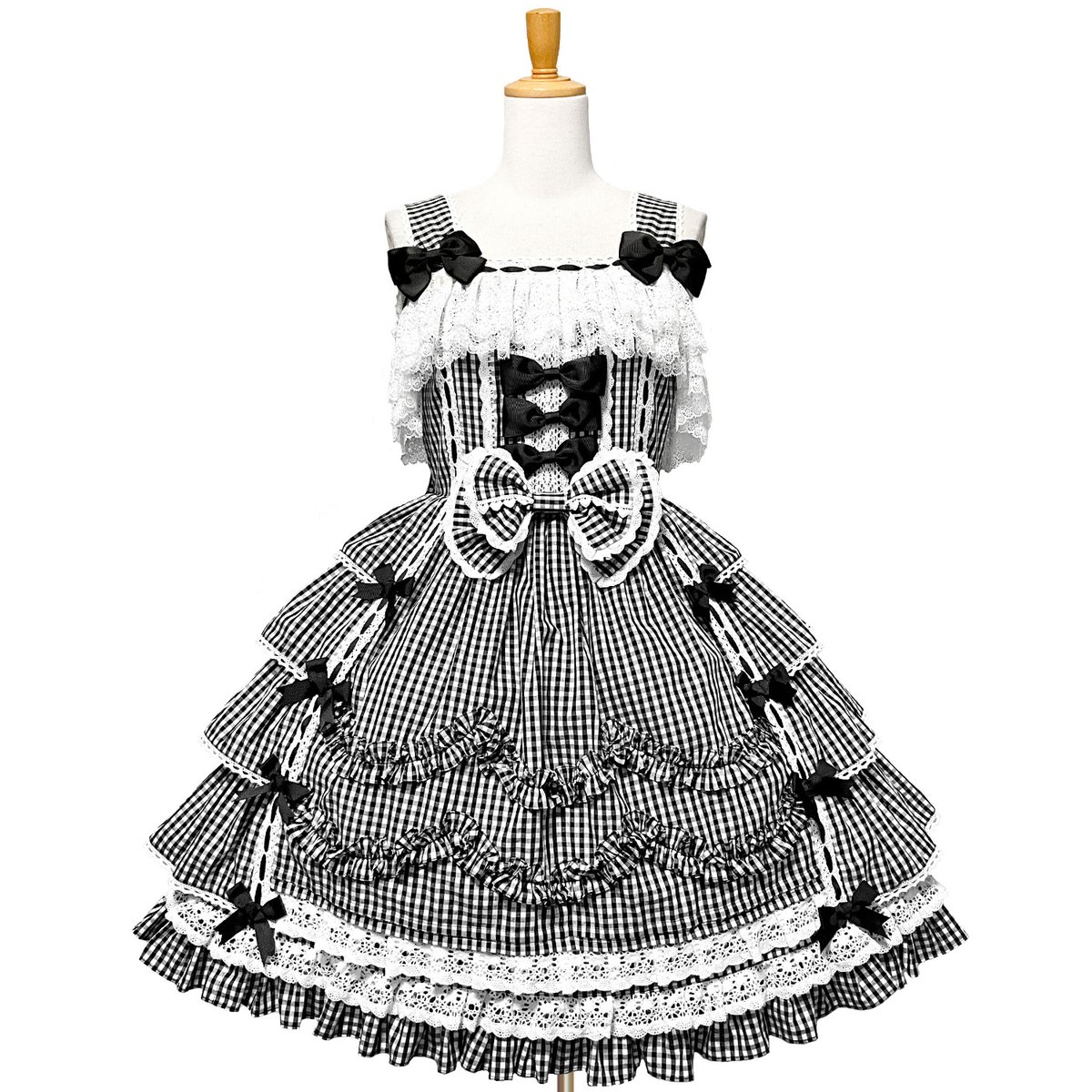 ANDROMEO ギンガムチェック JSK 再入荷祭り☆超厳選アイテムのみ】 待望のギンガムチェックJSK 春が