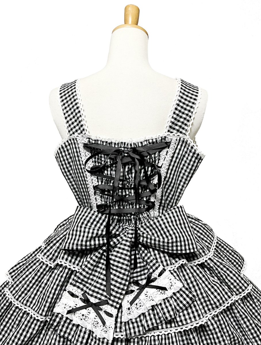 アンドロミオ ゴスロリ ロリータ ロリィタ 黒白ギンガムチェック アンドロミオ ギンガムチェックJSK おまけつき