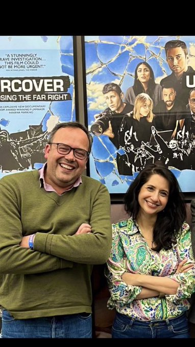 Ex-BBC <a href="/SangitaMyska/">Sangita Myska</a>, sacked by LBC, has a hit piece documentary out on <a href="/TRobinsonNewEra/">Tommy Robinson 🇬🇧</a>. The video is on the Middle East Eye funded by Hamas terrorist supporting Qatar.

Judge a person by the company they keep, here with disgraced extreme-left CEO of Hope Not Hate <a href="/lowles_nick/">Nick Lowles</a>.