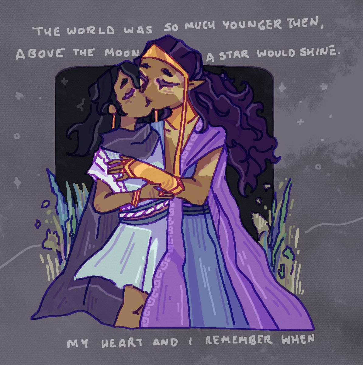 with kisses sweet as summer wine #oc