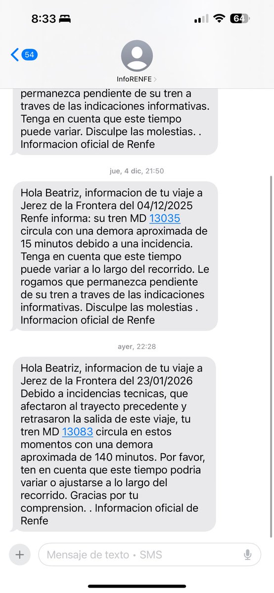 beatrizcale10's tweet photo. Tremenda vergüenza.

Mientras tanto el resto de personas esperando un tren que nunca llegó. 

La solución: meternos todos en el tren de las 19.33 que llegó antes que ese.

Y, por si fuera poco, un mensaje cuando (por suerte) llevó 1 hora en mi casa. 

Una vergüenza https://t.co/IG5vFMREpT