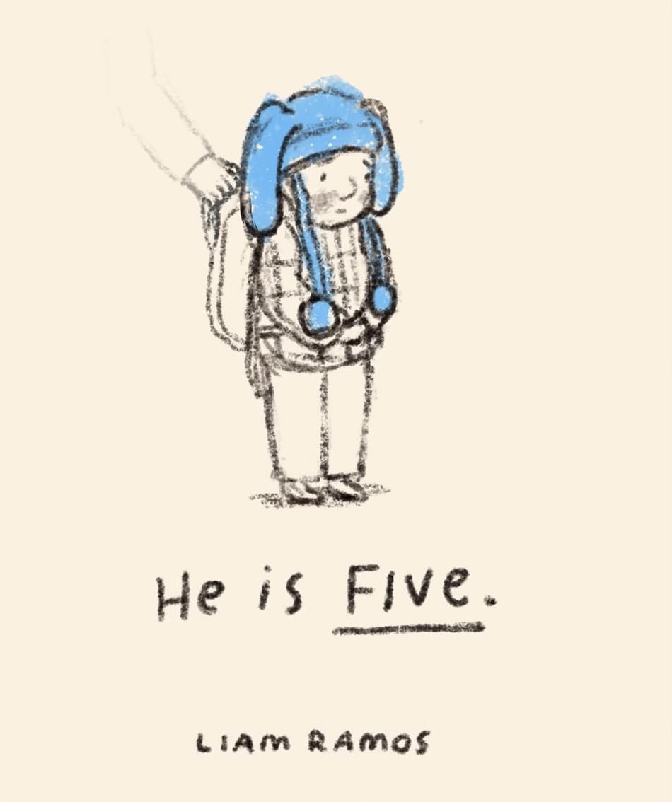 Liam. He’s five.

✍🏻🎨: Sarah Jane Docker
#LiamRamos