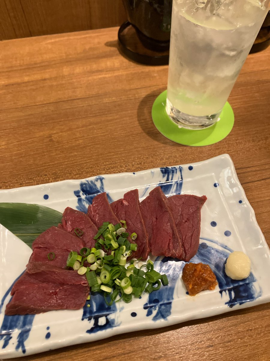 大当たり確定、馬刺しうっま！！！