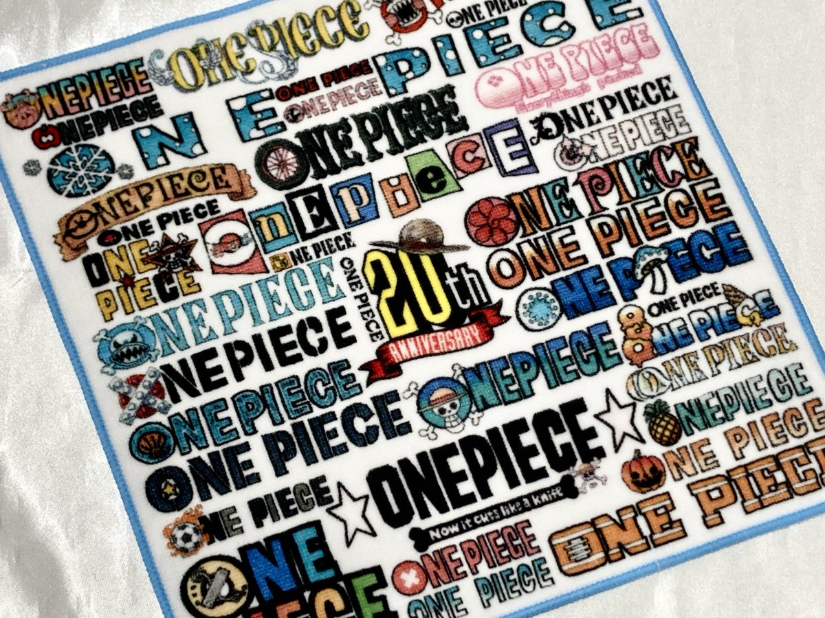 再入荷】原画商品 連載20周年記念 ロゴがいっぱいミニタオル 770円