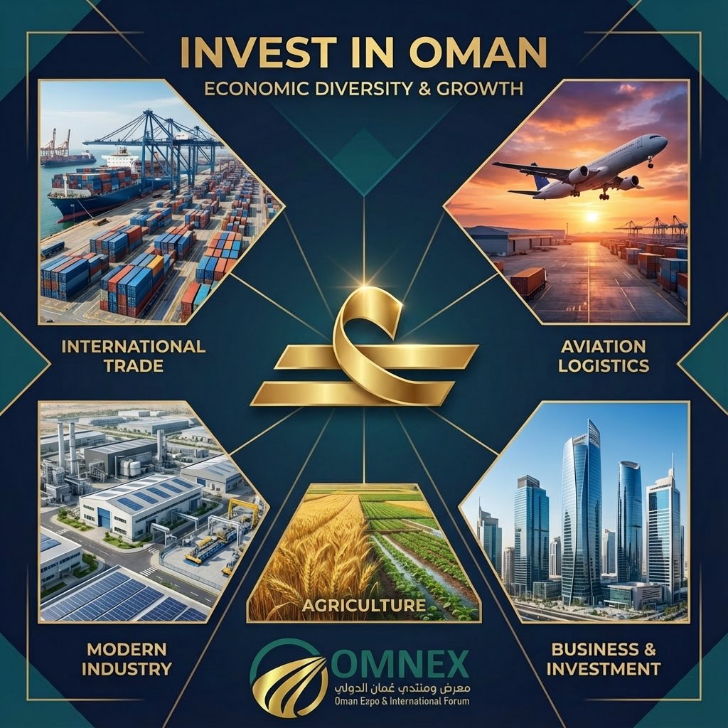 TASTEER_OM's tweet photo. @ec_oman OMNEX | ربط الخليج بالعالم،  2-4 فبراير 2026 معرض ومنتدى عُمان الدولي استثماري_صناعي_تجاري، جميع القطاعات, يجمع نخبة النخبة من اصحاب القرار والاعمال تحت سقف واحد. https://t.co/2OIL0FI3an https://t.co/NezGr1OkgM