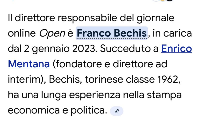 TaccianoLeArmi's tweet photo. @Flexgrimmy_ Ho controllato 
Non è più mentana che gestisce Open , ma #Bechis https://t.co/7Qd3j2RGXS