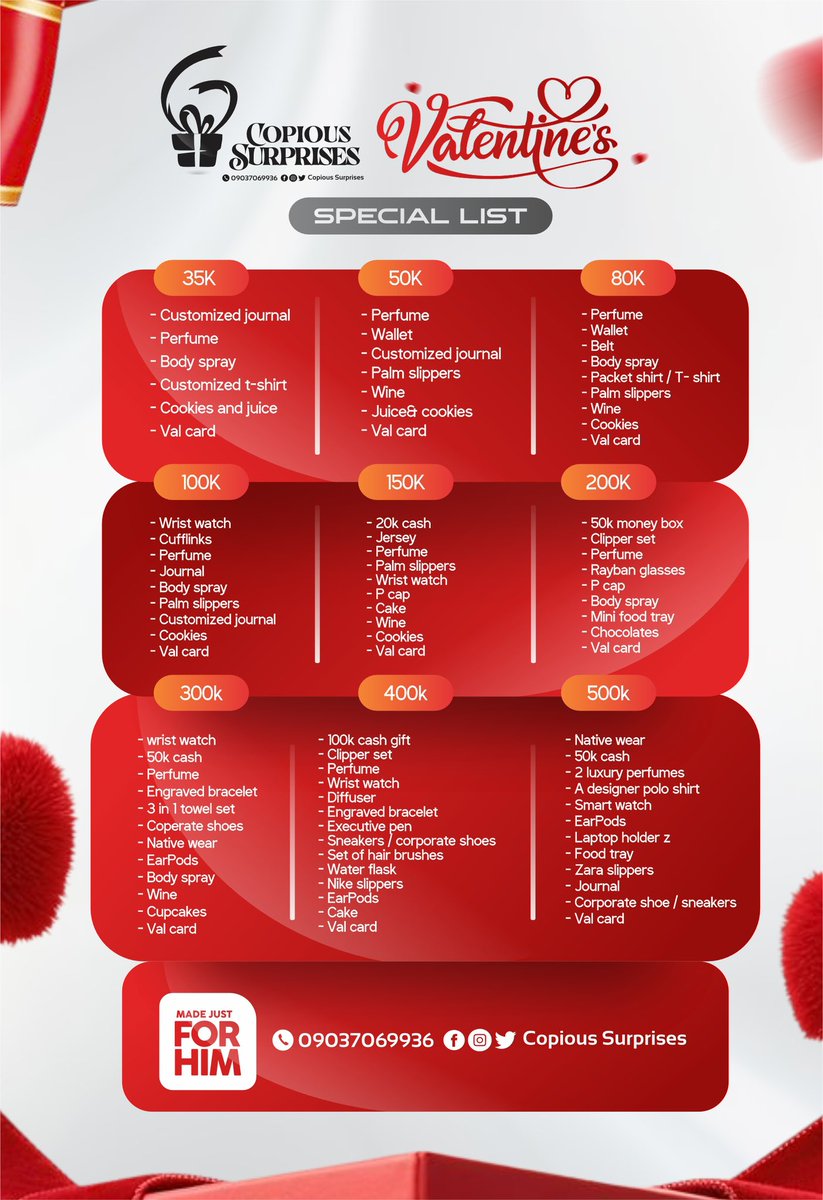 JulsonAwin's tweet image. Your Valentine deserves more than “Happy Valentine’s Day.”

If you love her /him don’t just text it — BOX it 🤭🤭🤭 
I’m here to help you with that
Valentine packages now available from Copious Surprises.