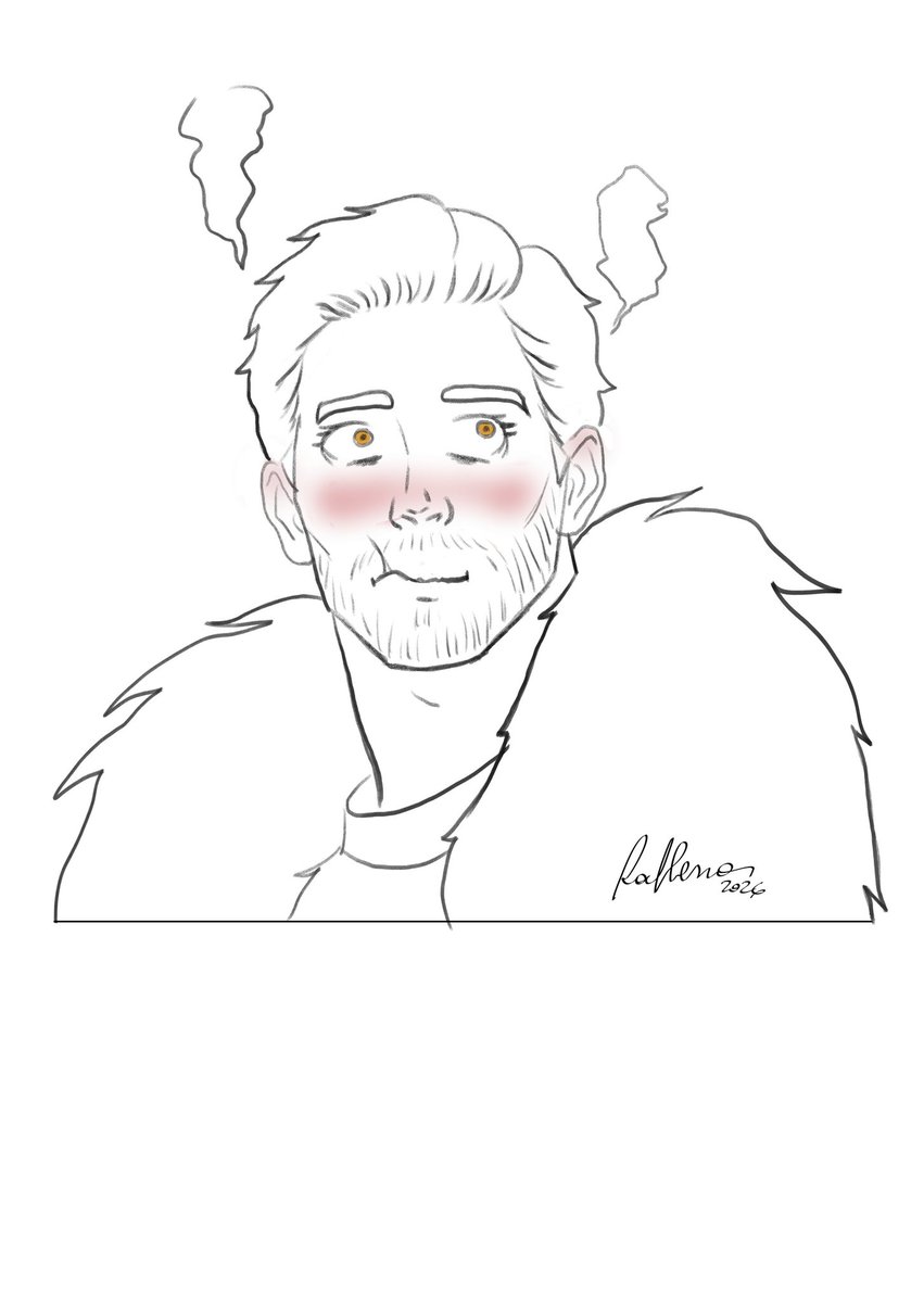 Raflesia651's tweet photo. A quick sketch of the Commander looking very embarrassed.  In response to a post on The Hanged Man DA Creatives server.
#Dragonage #DragonAgeInquisition
#CullenRutherford
#CommanderCullen 
@Andruils_Spear https://t.co/s1OMAJpsVq