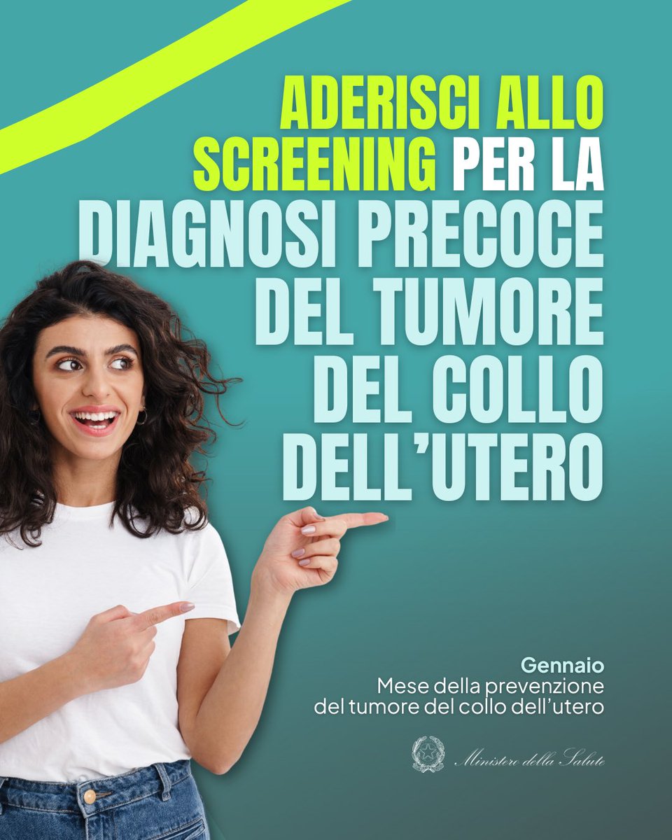 MinisteroSalute's tweet image. Lo screening per la diagnosi del tumore del collo dell’utero permette di individuare anomalie precancerose o la presenza del virus in fase precoce.
📅 Quando farlo?
•Pap Test: ogni 3 anni per donne 25–30 anni
•HPV Test: ogni 5 anni per donne 30–64 anni
É un controllo gratuito!