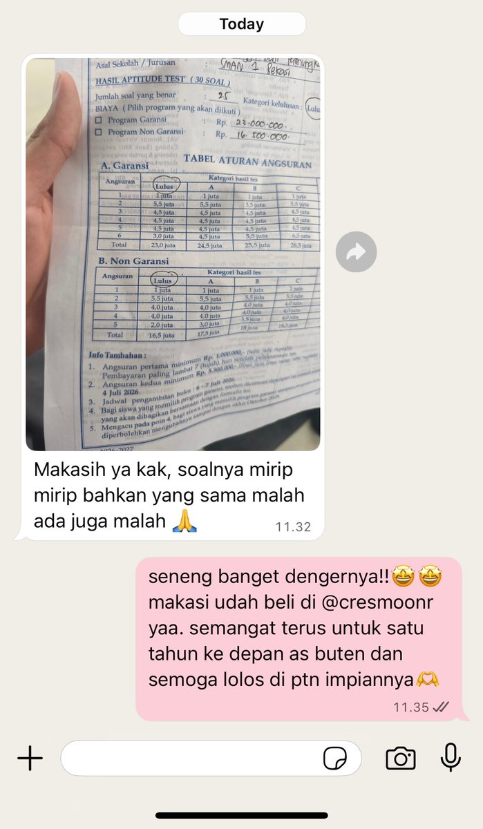 JUAL SOAL TES APTITUDE INTEN🌙 - 0812 8574 6578 tweet media