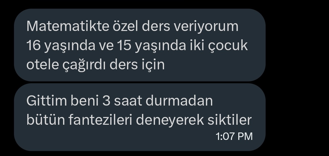 Özel ders hocası otelde