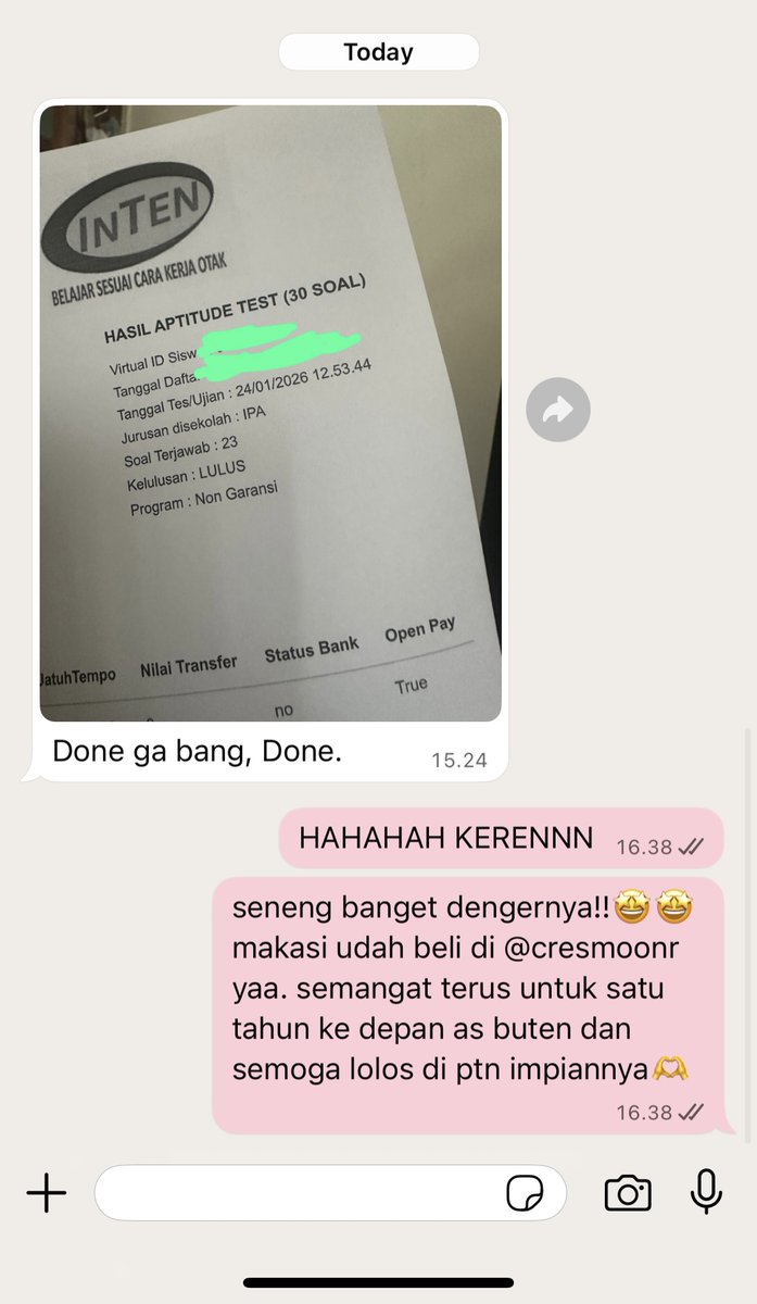 JUAL SOAL TES APTITUDE INTEN🌙 - 0812 8574 6578 tweet media