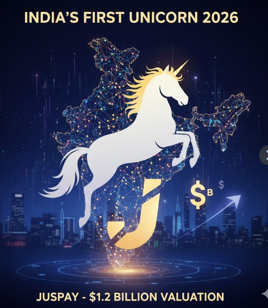 adarshkusingh's tweet image. India has its first unicorn of 2026! 🦄

Congrats to Juspay for closing $50M at a $1.2B valuation. A massive win for the Indian fintech ecosystem to kick off the year. 🇮🇳

Is the funding winter finally thawing? 🧊➡️🔥

#Fintech #Juspay #StartupIndia #VentureCapital