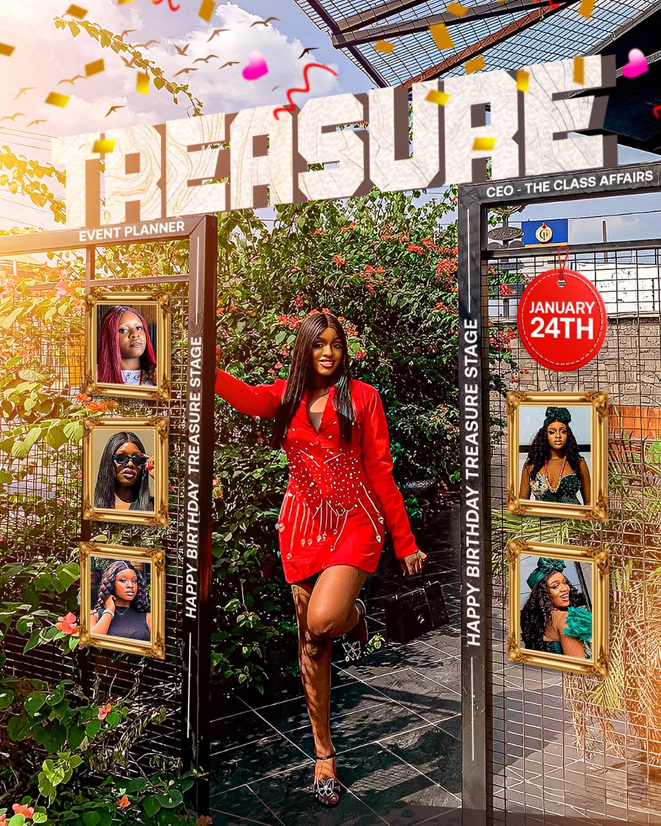 Lented6's tweet photo. A beautiful day to celebrate a lady with capacity.
A simple and unique visual for the queen.
😊🎂❤️
Treasure Stage 

My able CEO.
A sweet soul 😊
A dedicated event planner.
The Class Affairs.
Big Treasure Stage ❤️ https://t.co/bza1aR0Lxe