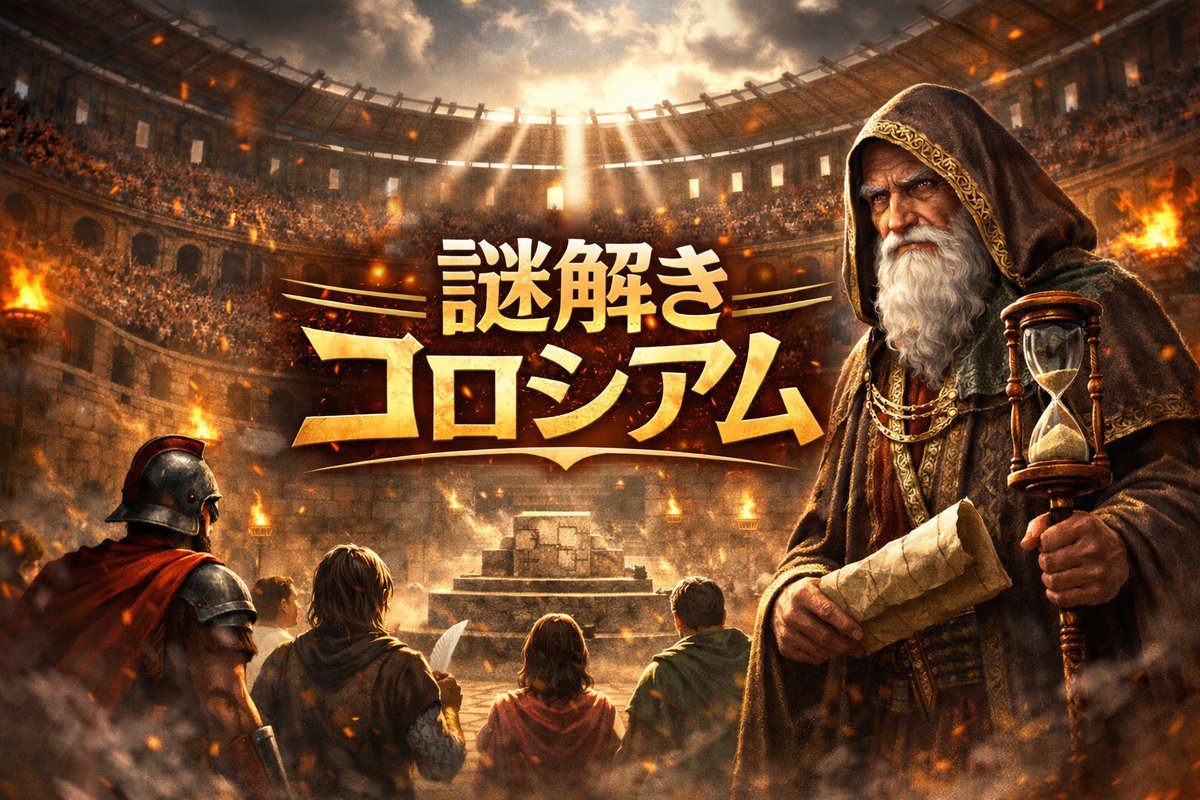 maane_jp's tweet photo. 【謎解きコロシアム】

王座は一つ
最速で解いた者が王。

RTは宣戦布告。
逃げるな、挑め。

開幕は2月2日...

#謎コロ #ナゾコロ王 #maane #謎解き https://t.co/VhwQiJpgAh