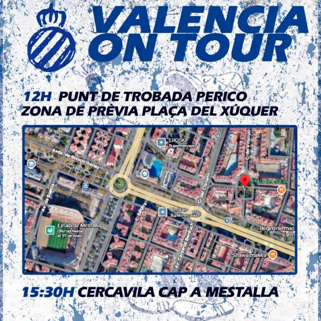 Als que avui aneu a València ⚪️🔵
#RCDE