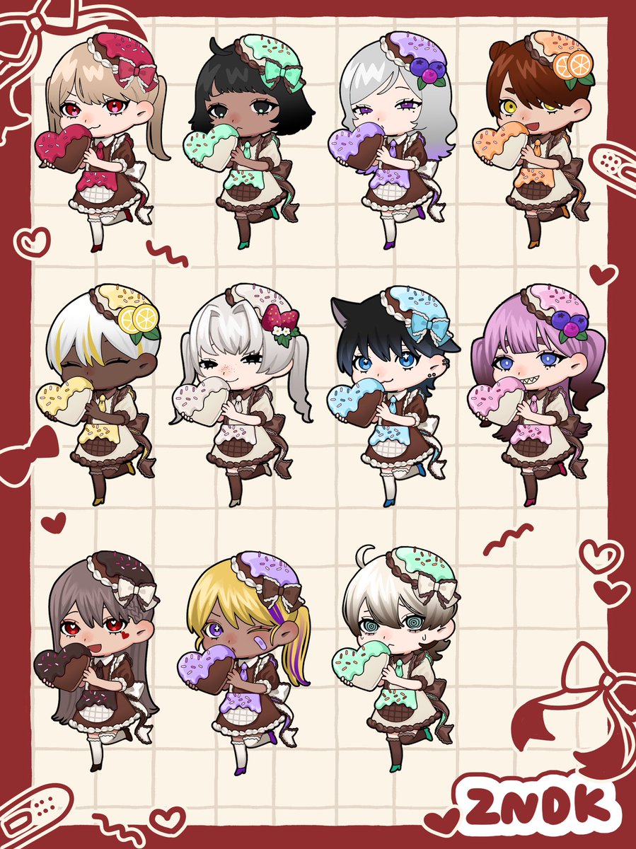 サンプルこんな感じになります🫶
VTuberさんや配信者さん、OCや探索者さんに是非〜❕