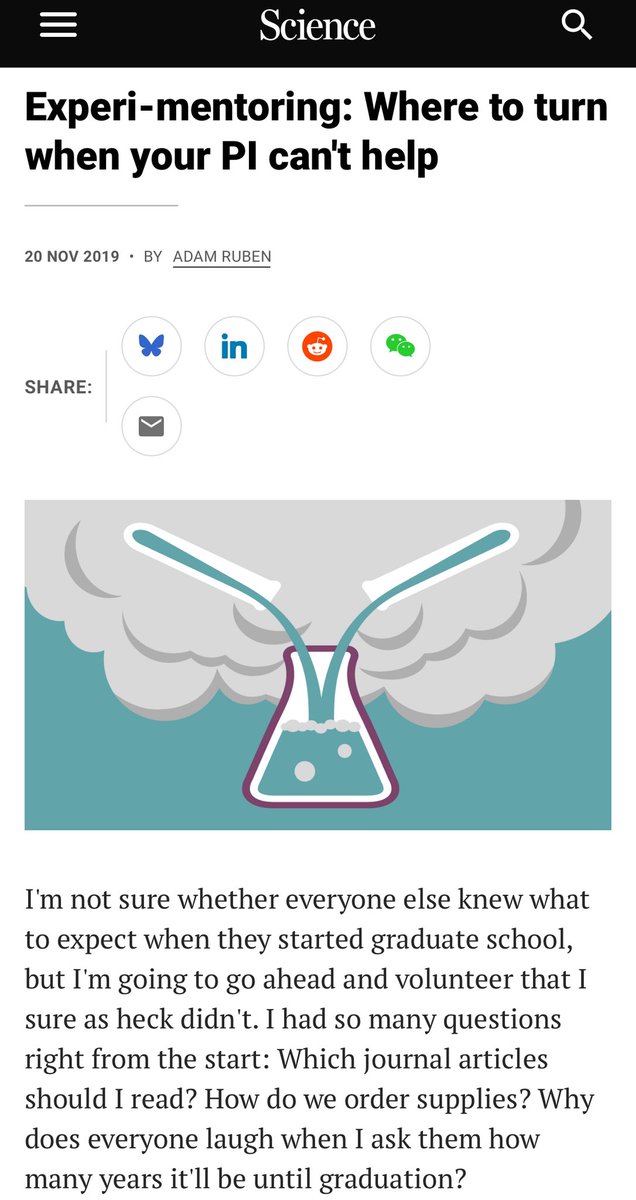 SciencNews's tweet image. Experi-mentoring: Where to turn when your PI can't help

"When your PI is unavailable to mentor you—presumably because they're inside a vault, cackling as they count their stacks of money—it's helpful to know where else you can turn." 

#PhD #academia #postdoc #InnovMed2026