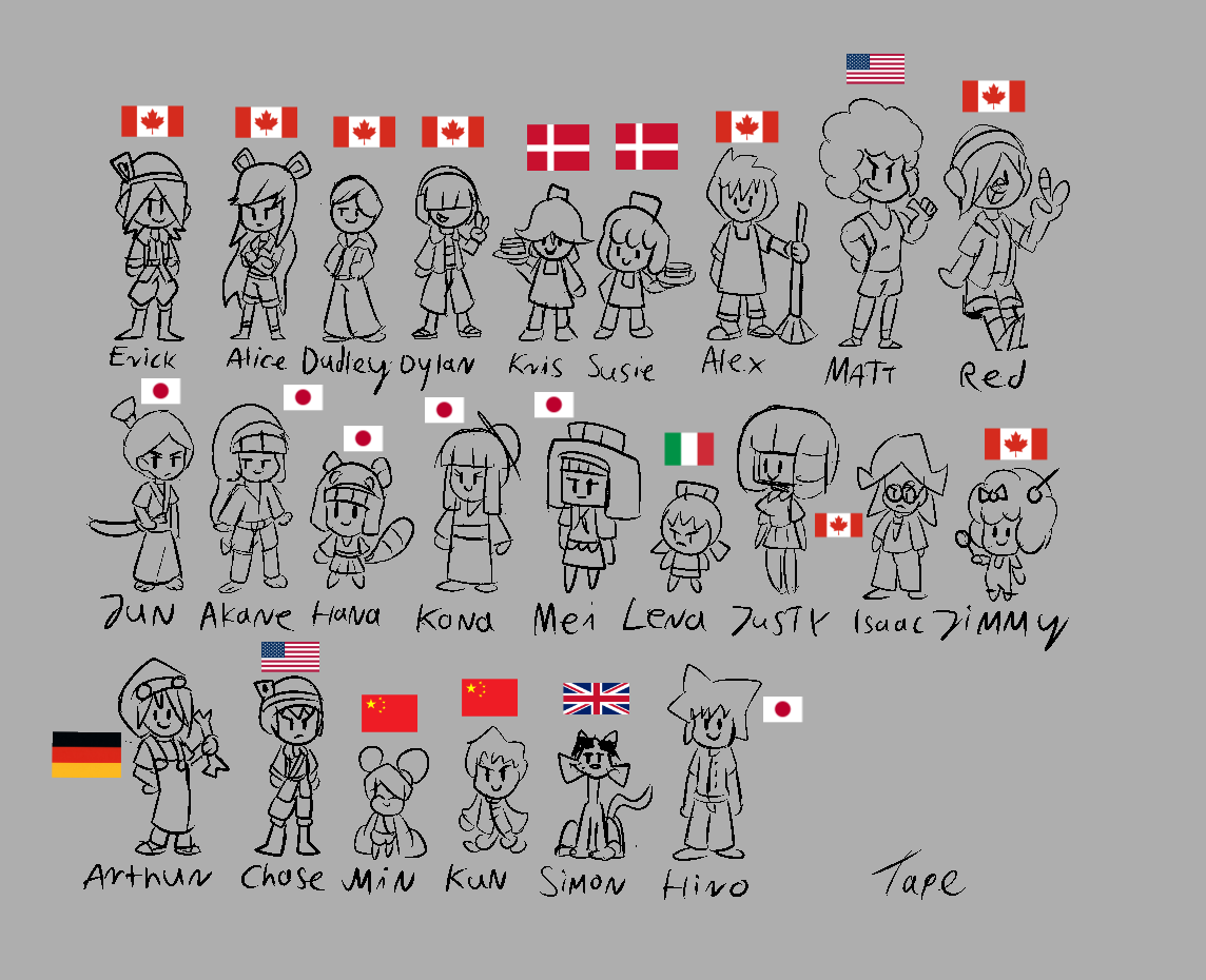 TapeDoodles's tweet photo. #OCQuestion: What is your OC's nationality and in which state/province/perfecture/etc. they live? https://t.co/dHS7uiwVJj
