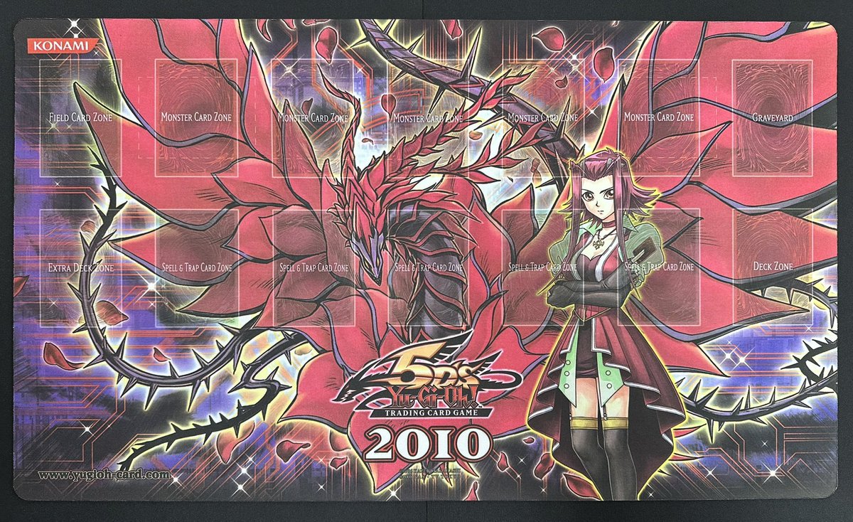 遊戯王 プレイマット】 十六夜アキ ブラックローズドラゴン【2010