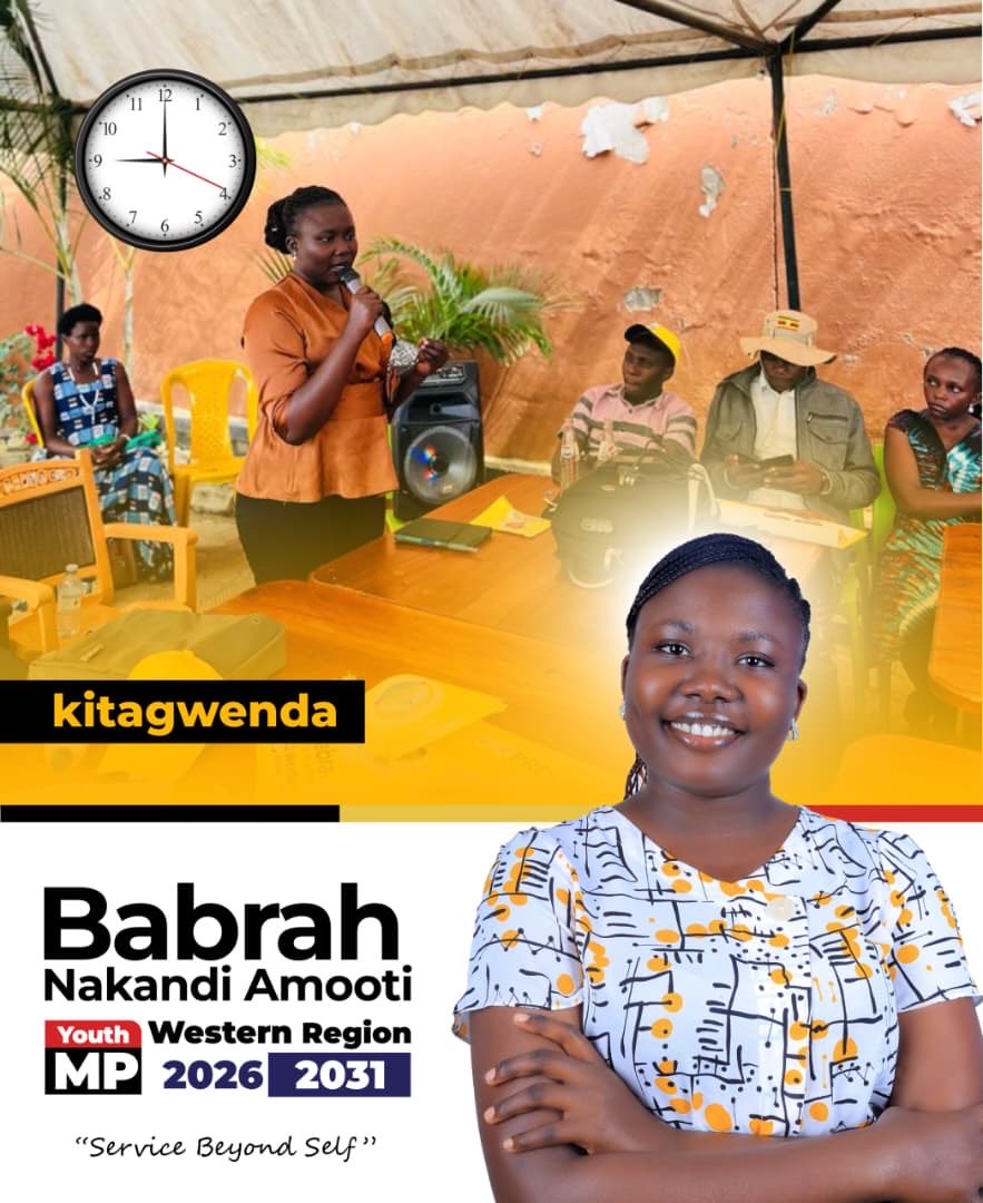 IrynKabatesi's tweet photo. Good morning guys I present you the next youth mp for western Uganda @BabraNakandi please do as kitagwenda has done ✔️ and vote for her. #ServiceBeyondSelf @AchomEmily @AaronKaviiri @Parliament_Ug https://t.co/wJ4mwaxi8o
