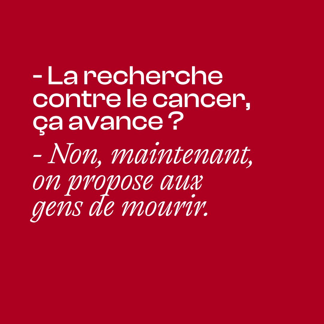 allianceVITA's tweet image. [🔴Incohérence 6] - Peut-on soutenir et financer la recherche pour vaincre des maladies et en même temps proposer la mort aux personnes atteintes de ces maladies ?
Les Français ont besoin de soin, pas d'euthanasie.
➡️ Ecrivez aux sénateurs sur alliancevita.org/nos-actions/in…
#Sénat