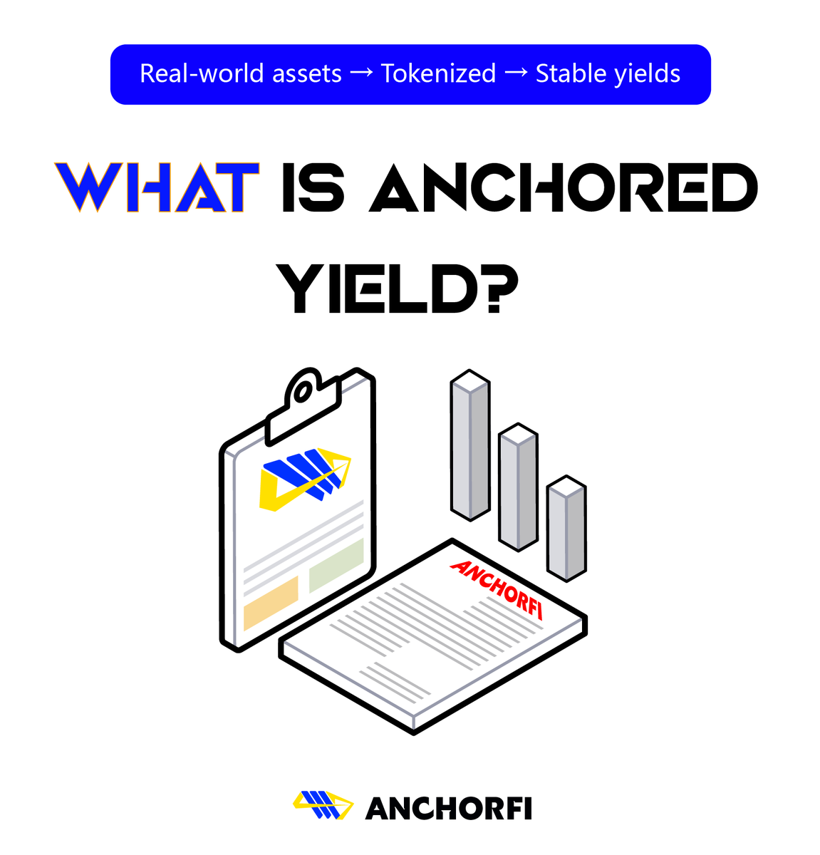 AnchorFi_'s tweet photo. 🧭 What does "anchored yield" mean in AnchorFi?
We tokenize traditional assets like bonds and notes to deliver stable, transparent on-chain yields — no more risky moonshots.
#AnchorFi #RWA #DeFi #StableReturns https://t.co/fCD4wRifeS