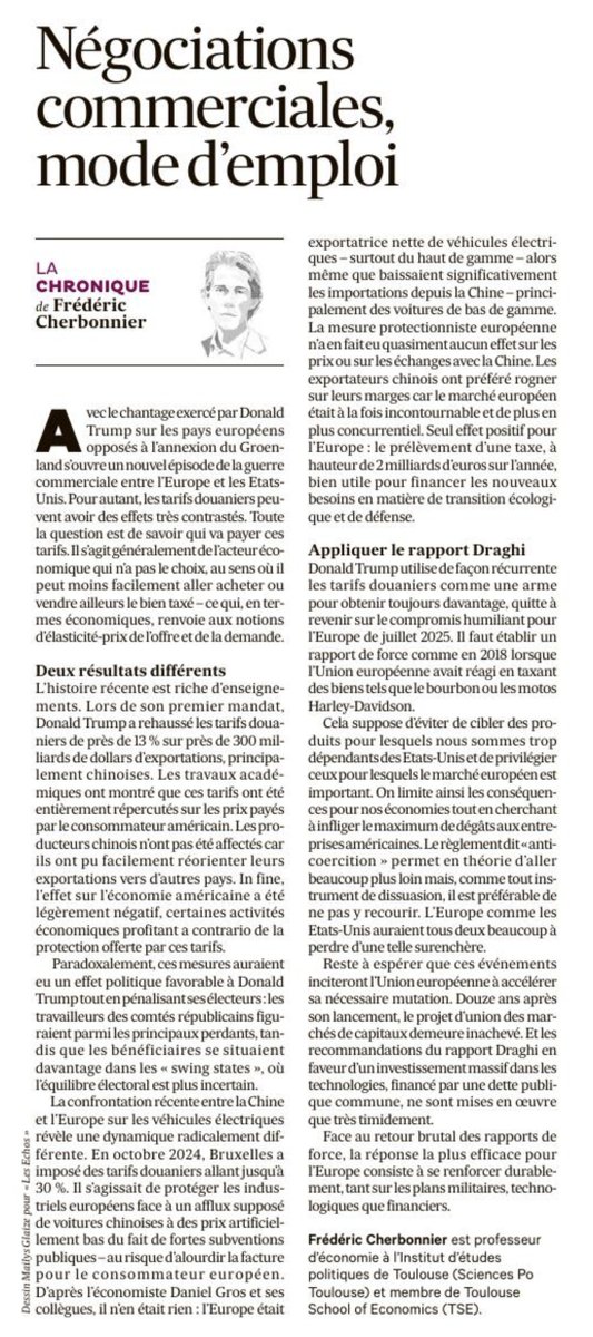 fcherbonnier's tweet photo. Ma dernière tribune dans Les Échos, sur les enseignements à tirer des guerres commerciales récentes avec la Chine... https://t.co/JuyobdVHHu https://t.co/2gBf1y1QiX