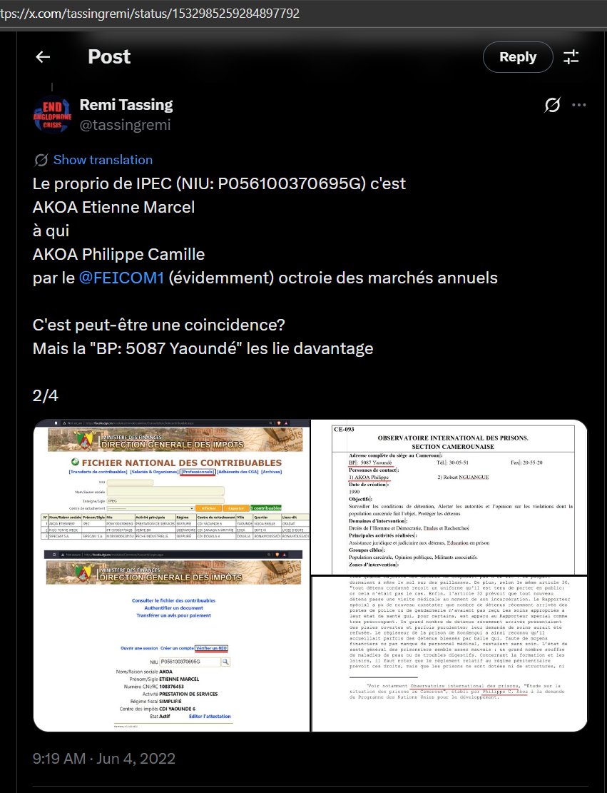 tassingremi's tweet photo. #Feycom Tu jettes la poubelle par terre, on t'interpelle mais tu octroies un marché de 27 millions FCFA à ETS LUMINEX exclue de la commande publique (du 22 mai 2025 jusqu'en 2027) et ça passe crème. Et AKOA Philippe Camille continue d'octroyer des marchés à AKOA Etienne Marcel. https://t.co/aSLRngGopF