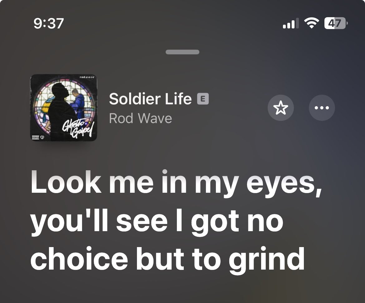 Ain’t no choice but to grind.