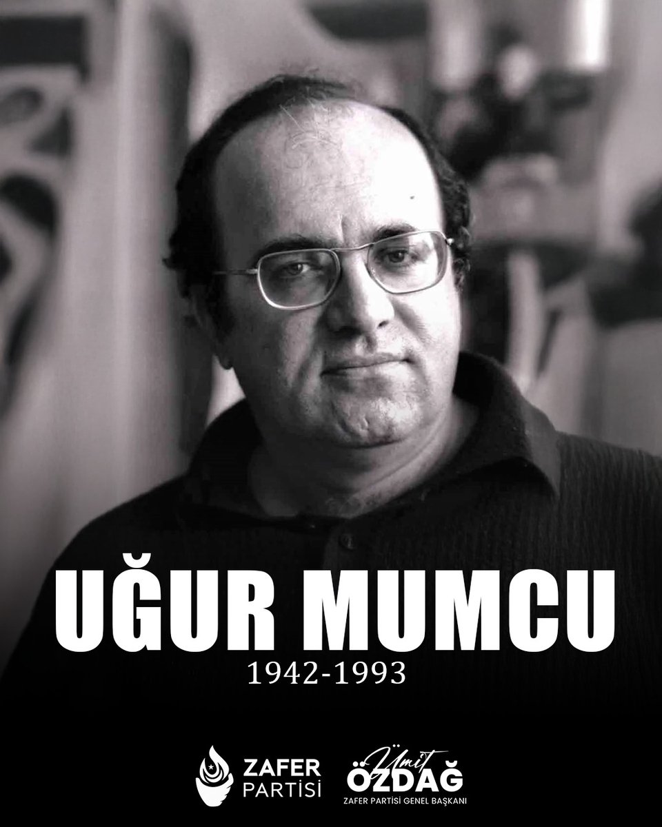 Atatürk ve Türk Milleti'nin çıkarlarını tavizsiz savunan kalpaksız Kuvvacı, düşünce insanı ve gazeteci Uğur Mumcu'yu şehit edilişinin yıl dönümünde saygı ve rahmetle anıyorum.

<a href="/zaferpartisi/">Zafer Partisi</a>