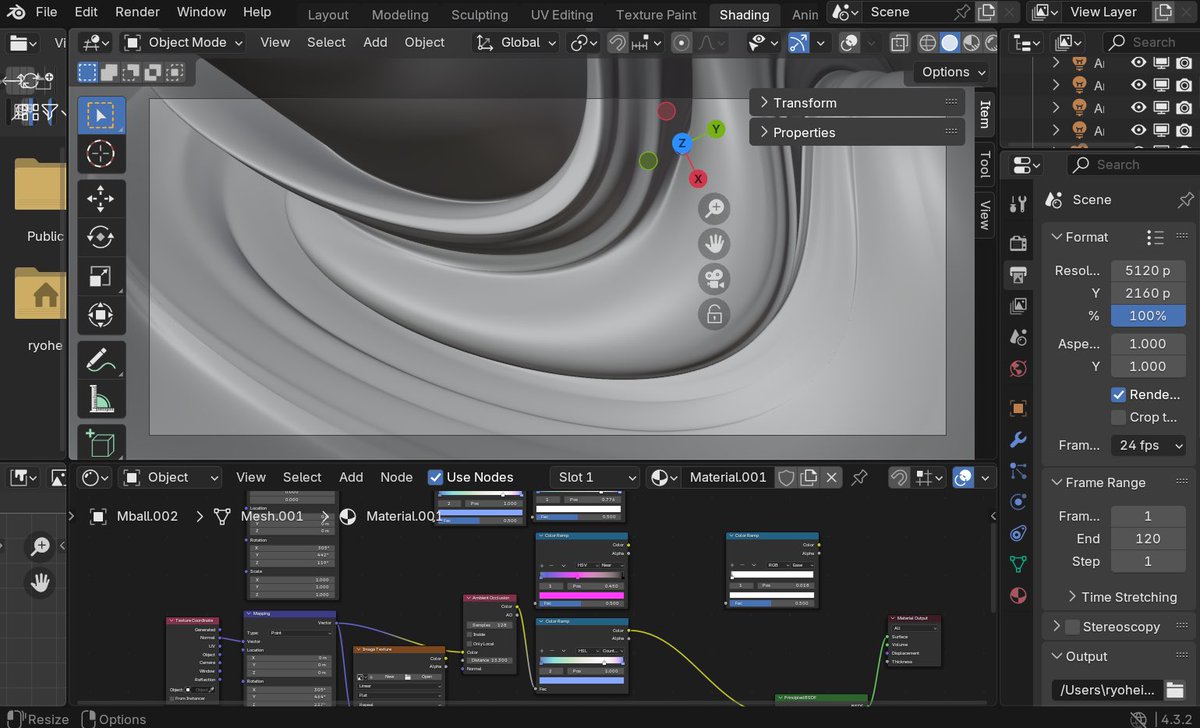 aarukee's tweet photo. blenderで作成 https://t.co/2yZDNprXOj